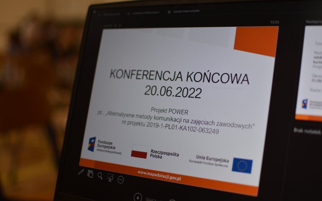 Zakończenie projektu POWER „Alternatywne metody komunikacji na zajęciach zawodowych”